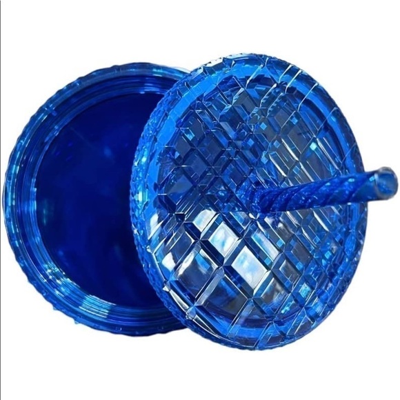 Starbucks Jeweled Diamond Blue Azure Holiday 2022 Ice Tumbler Venti Gift - Picture 13 of 14